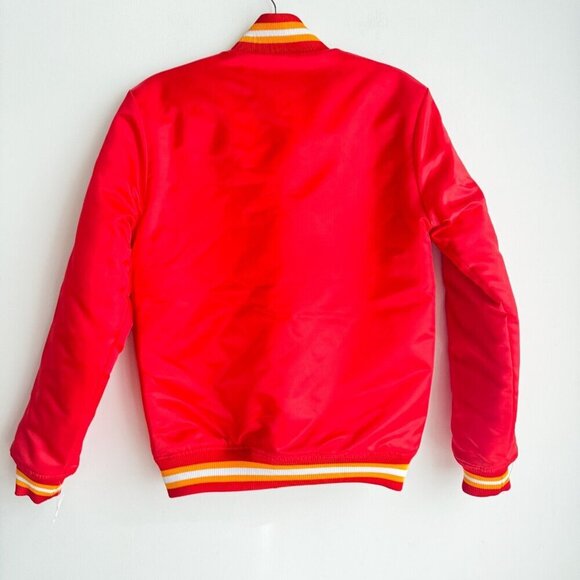 Kansas City Chiefs Red Nylon Bomber Jacket S - Picture 4 of 8